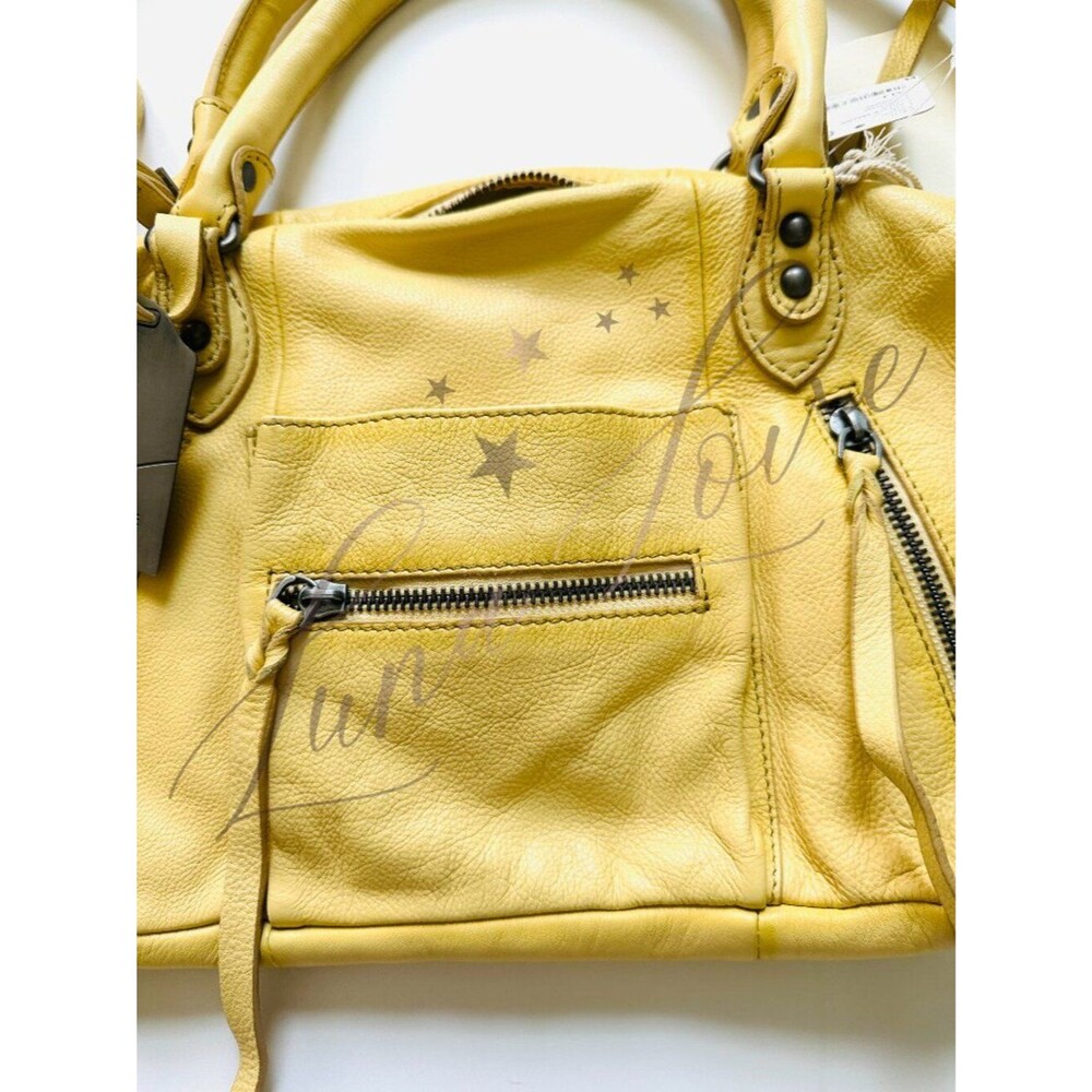 FREE PEOPLE We The Free Baby Emerson Tote Bag In 🔥Butter Yellow🔥 NWT - Picture 5 of 13